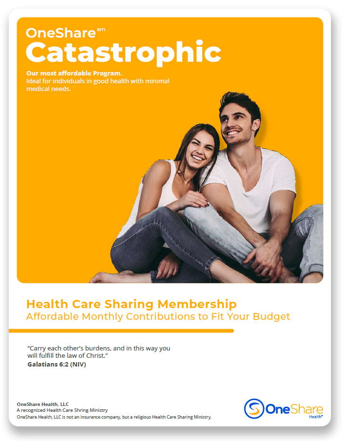 Get a catastrophic health insurance plan alternative with our HCSM! Learn more about the best catastrophic plan that will save you money.